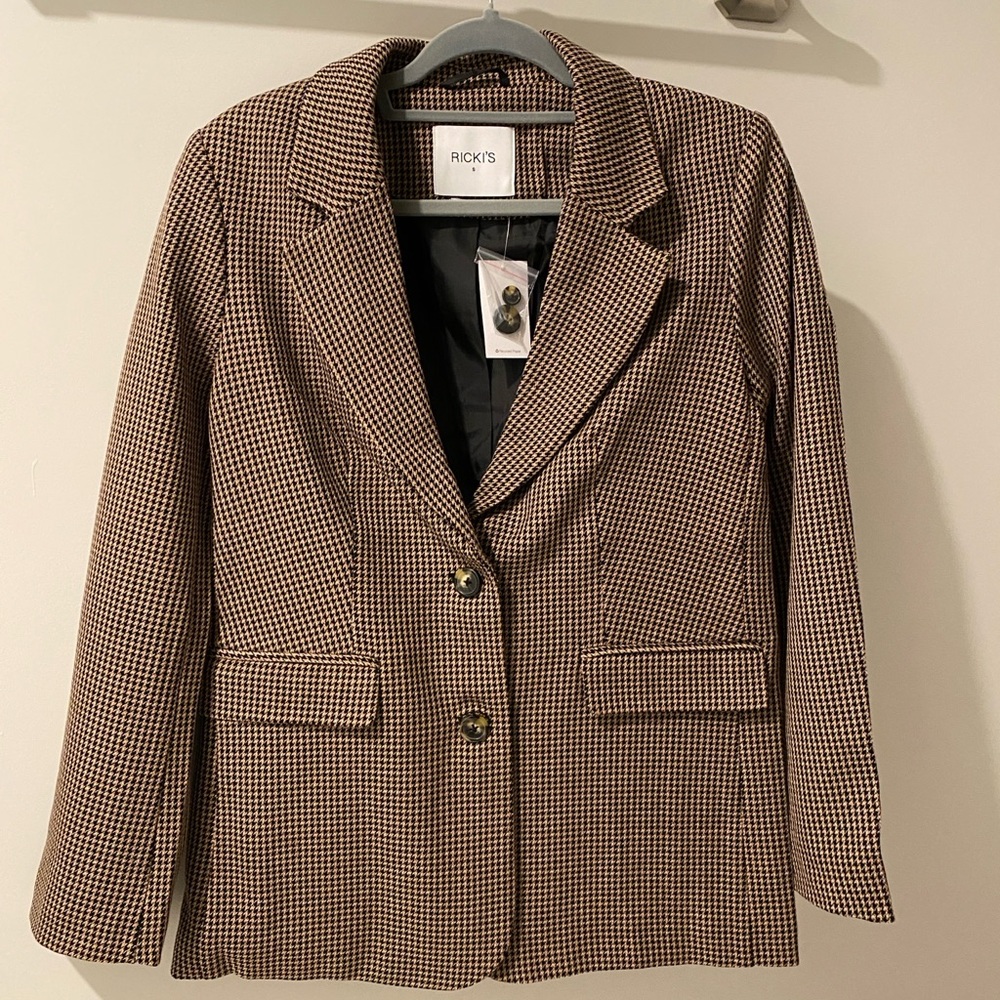 Ricki's Brown Houndstooth Women's Blazer